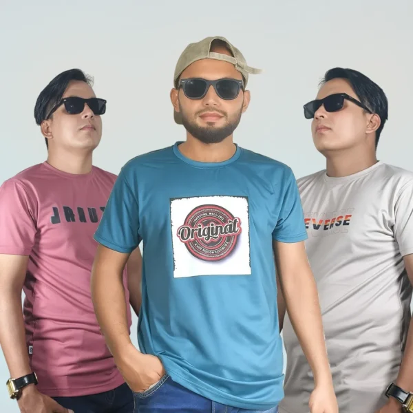 3 Piece Combo Efford Buy Marseillaise Fabric T-Shirt